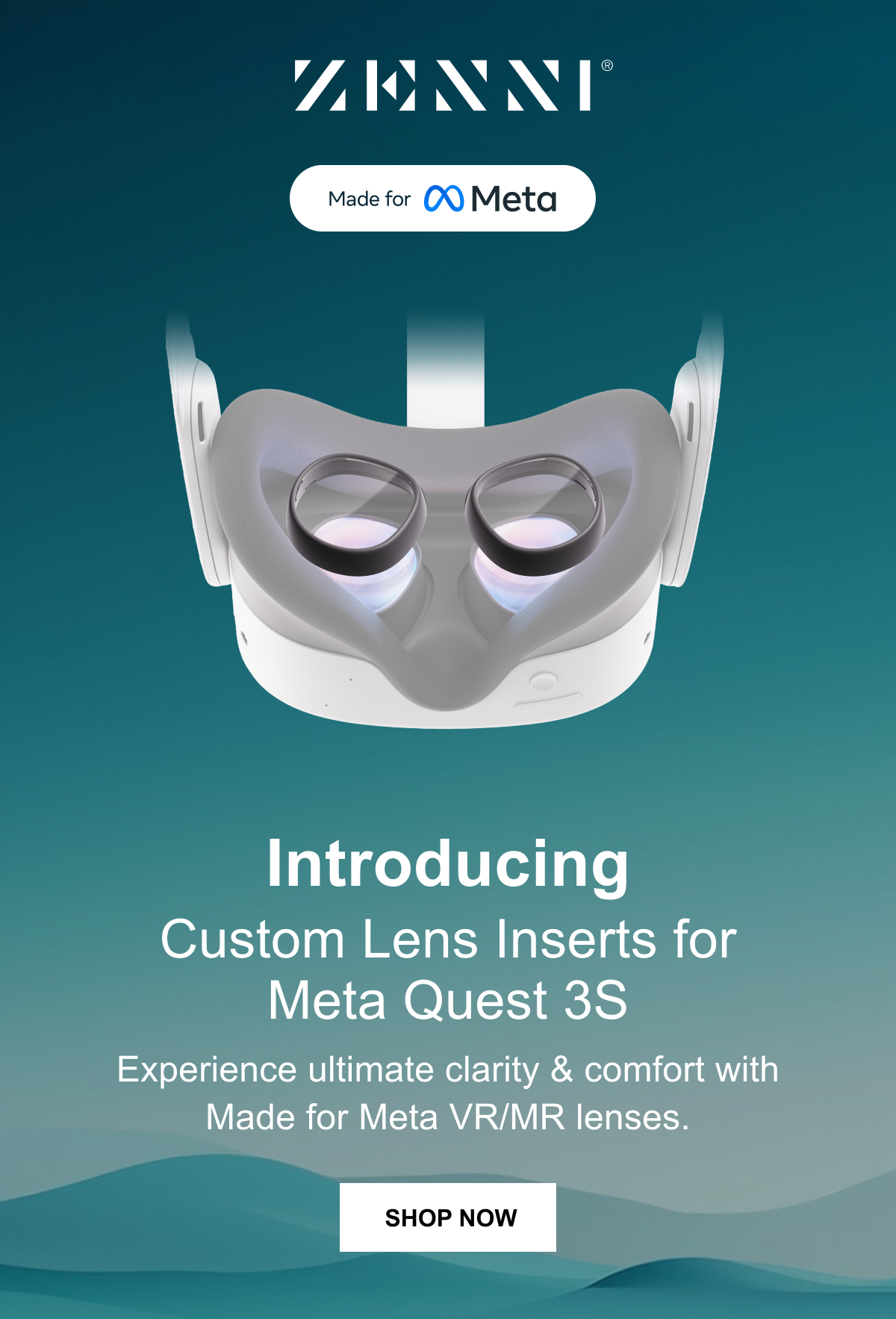 Introducing Custom Lens Inserts for Meta Quest 3S. Experience ultimate clarity & comfort with Made for Meta VR/MR lenses. Shop Now>